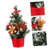 OKUMEYR Christmas Miniature Decor Artificial Xmas Ornament for Home Tabletop Festive Indoor Decoration for Holiday Party Room Displays view 4