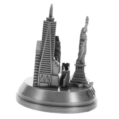 QUMIIRITY York Souvenirs Metal Building Tower Statue Figures Home Decor Figurines Book Support Sculpture Vintage Souvenir Decor