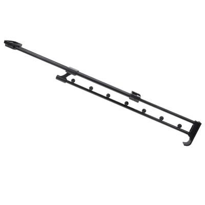 MUCKLILY Pull Out Closet Hanger Bar Heavy Duty Wardrobe Rail for Clothes Damping Design for Easy Sliding for Organizing Pants and Garments