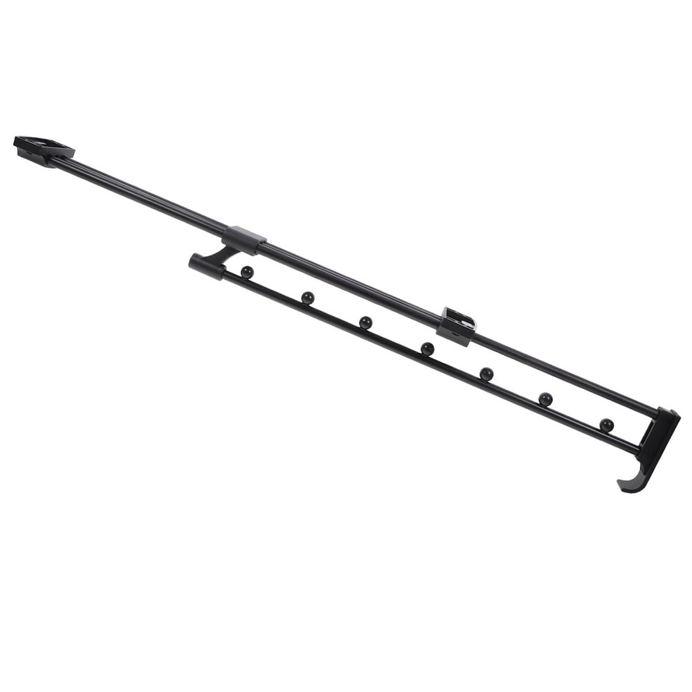 MUCKLILY Pull Out Closet Hanger Bar Heavy Duty Wardrobe Rail for Clothes Damping Design for Easy Sliding for Organizing Pants and Garments
