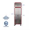 Heavey Duty Durable Lockable Stainless Steel 2 Piece Storage Cabinet Set, 4 Doors, Organizer for Garage, Office, Classroom, (Red, 36" W x 18" D x 90.5" H) view 3