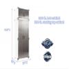 Heavey Duty Durable Lockable Stainless Steel 2 Piece Storage Cabinet Set, 4 Doors, Organizer for Garage, Office, Classroom, (White, 30" W x 18" D x 90.5" H) view 2
