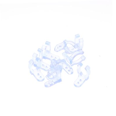 GLEAVI 10pcs Clear PVC Led Rope Light Clips Holders for Round Rope Lights Easy to Install Mounting Clips for Outdoor Indoor Use for Patios Decks and Parties