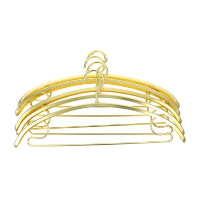 Anneome 5pcs Heavy Duty Non- Clothes Hangers for Pants Towels Scarves Versatile Metal Wardrobe Hangers for Closet Organization Drying Smooth Strong Load-Bearing Capacity for Indoor Use