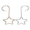 Five Pointed Star Shaped Metal Hooks, Decorative Gold S Hooks for Christmas Wreath, Christmas Home Decorations, Ornamental Hanging Hooks view 2