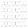 Five Pointed Star Shaped Metal Hooks, Decorative Gold S Hooks for Christmas Wreath, Christmas Home Decorations, Ornamental Hanging Hooks view 3