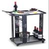 KEPIUAAF Bar Cart, Home Bar Hotel Serving Cart Wine Cart - Mini Bar Cocktail Trolley Bar Cart Camping Trolley Drinks Cart Bar Table Side Table Display Cabinet for Kitchen, Office - 84 X 37.3 X 67cm view 1