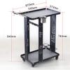 KEPIUAAF Bar Cart, Home Bar Hotel Serving Cart Wine Cart - Mini Bar Cocktail Trolley Bar Cart Camping Trolley Drinks Cart Bar Table Side Table Display Cabinet for Kitchen, Office - 84 X 37.3 X 67cm view 2