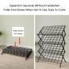 KIYILIHI Shoe Rack, 5 Tier Shoe Drying Rack, Installation Free Foldable Shoe Display Stand, for Home Shopping Mall Bedroom Closet Dorm Room Entryway(White) view 2