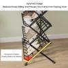 KIYILIHI Shoe Rack, 5 Tier Shoe Drying Rack, Installation Free Foldable Shoe Display Stand, for Home Shopping Mall Bedroom Closet Dorm Room Entryway(White) view 4