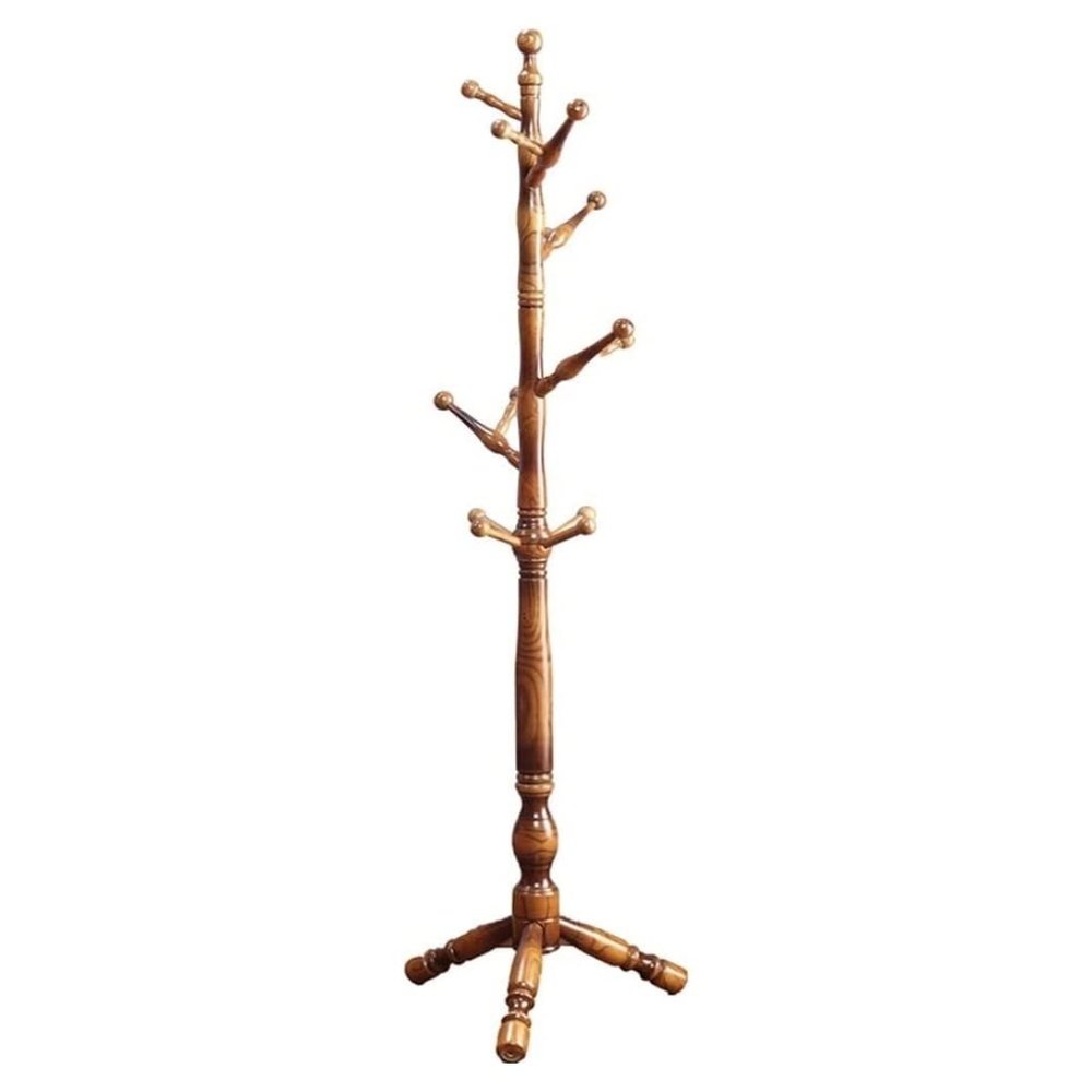 Coat Rack Solid Wooden Coat Rack 12 Hook Entryway Hall Bedroom Stand Tree Rack for Clothes Hat Jacket Scarf Hanger Coat Stand (Color : A, Size : 180x48cm)