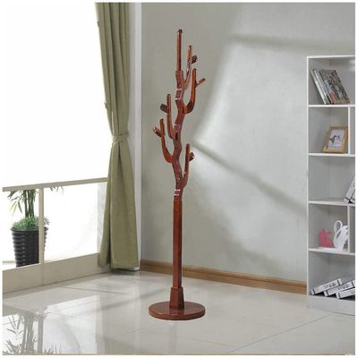 Coat Rack Coat Rack Freestanding Wooden Coat Tree with 9 Hooks Easy to Assemble Coat Hanger Stand for Bedroom Hallway Entryway Coat Stand (Color : Begonia)