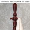 Coat Rack Coat Stand Stand Free Standing Coat Tree Wooden Coat Rack with Hooks Retro Modern Coat Stand Hanger Coat Stand (Color : Coffee, Size : 180 * 45cm) view 3