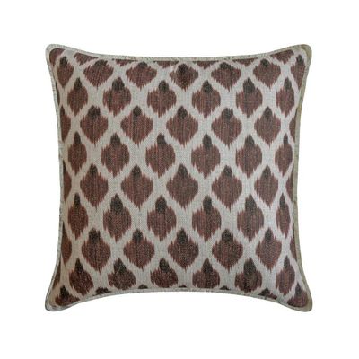 The HomeCentric Autumn Throw Pillow Covers Brown 20"x20" (50x50 cm) Jacquard Animal Pattern, Lace Pillow Case for Sofa Chouch, Hotels, Living, Bed Room, Animal Modern Style - Cozy Critters