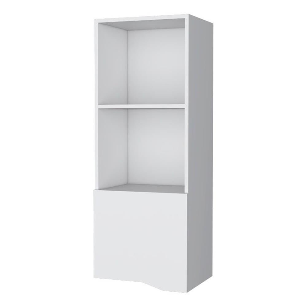 FM FURNITURE Pima Wall Cabinet in Melamine with one Door White