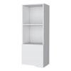 FM FURNITURE Pima Wall Cabinet in Melamine with one Door White view 1