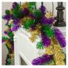 Factory Direct Craft Mardi Gras Metallic Tinsel Mantel Garland Runner - Festive Decor for Fat Tuesday and Carnival Parties (9 Feet Long) view 1