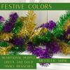 Factory Direct Craft Mardi Gras Metallic Tinsel Mantel Garland Runner - Festive Decor for Fat Tuesday and Carnival Parties (9 Feet Long) view 2