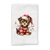 Adorable Christmas Sweater Kitchen Hand Towel | Yorkshire Terrier | Pet Animal Lover Gifts view 2