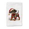 Adorable Christmas Sweater Kitchen Hand Towel | Dobermanpinscher | Pet Animal Lover Gifts view 2