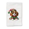 Adorable Christmas Elf Kitchen Hand Towel | Cavalier King Charles Spaniel | Pet Animal Lover Gifts view 2