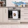 Adorable Christmas Elf Kitchen Hand Towel | Cavalier King Charles Spaniel | Pet Animal Lover Gifts view 3