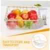 BUTIFULSIC 2pcs Iron Wire Basket for Storage Organizing Space Saving Xmas view 3