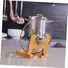 BIUDECO Bamboo Pot Lid Storage Rack Multipurpose Kitchen Organizer for Utensils Easy to Clean and for Keeping Your Kitchen Tidy view 2