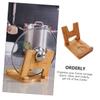 BIUDECO Bamboo Pot Lid Storage Rack Multipurpose Kitchen Organizer for Utensils Easy to Clean and for Keeping Your Kitchen Tidy view 3