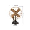 Cabilock Antique Table Fan Ornament Vintage Fan Model Retro Desk Fan Decor Metal Art Home Decor Retro Fan Sculpture view 2