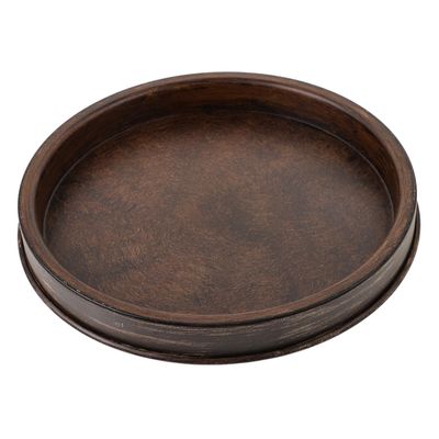 Coffee Iron Candle Holder Tray with Stable Base, Portable Centerpiece