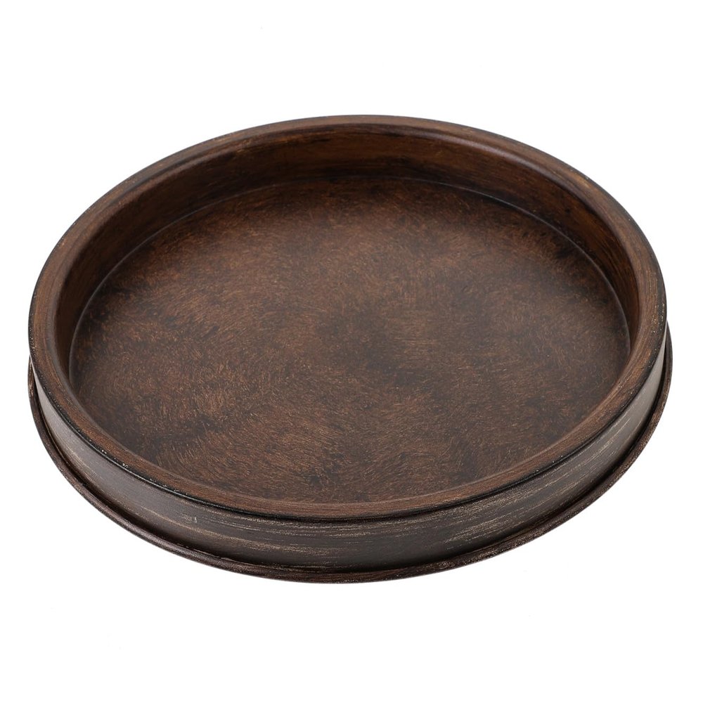 Coffee Iron Candle Holder Tray with Stable Base, Portable Centerpiece
