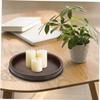 Coffee Iron Candle Holder Tray with Stable Base, Portable Centerpiece view 3