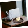 Coffee Iron Candle Holder Tray with Stable Base, Portable Centerpiece view 4