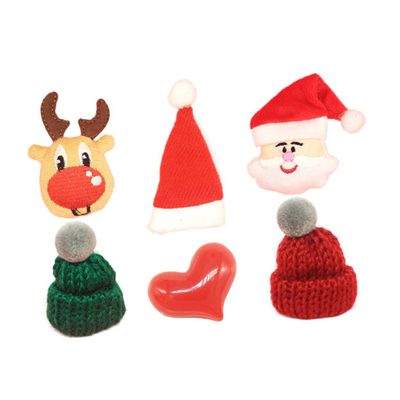 OKUMEYR Plush Christmas Clothing Shoes Hats 30pcs DIY Decorations Accessories Random Style