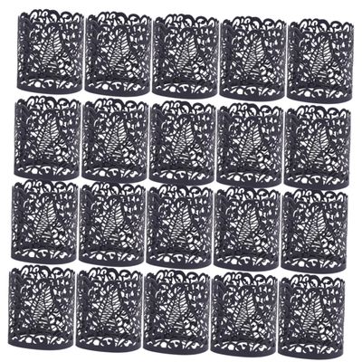 TOPPERFUN Electronic Candle Lampshade Set 20pcs Paper Wrapper for Tea Lights Birthday Decorative Lampshade