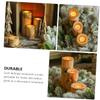 RORPOIR Wood Trunk Candle Holder Unique Birch Wood Candlestick for Decorative Home Accent Tea Light Holder for Weddings Parties and Cozy Moments view 2
