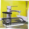 COLLBATH Kitchen Sponge Holder for Sink Dishcloth Storage Rack Draining Rack Organizer for Countertop Space-Saving Sponge and Brush Storage view 2