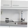 COLLBATH Kitchen Sponge Holder for Sink Dishcloth Storage Rack Draining Rack Organizer for Countertop Space-Saving Sponge and Brush Storage view 3