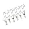 ANDRESLAD 6pcs Stainless Steel Multi-Function Towel Clips Non-Slip Windproof Sock Clip for Hanging Clothes Kitchen Bathroom and Office Use and Easy to Install view 1