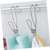 ANDRESLAD 6pcs Stainless Steel Multi-Function Towel Clips Non-Slip Windproof Sock Clip for Hanging Clothes Kitchen Bathroom and Office Use and Easy to Install view 3