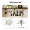 FELTECHELECTR 1pc Stainless Steel Spatula Holder Rack for Kitchen Utensils Organized Storage for Spoons and Shovels Space-saving Design for Clean Countertops view 2