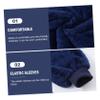 AOKWAWALIY Hoodie Warm Blanket Cozy Fleece Pajamas for Fall Winter Comfortable Nightgown for Cold Blue view 2