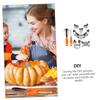 Unomor 1set Pumpkin Carving Tools Kit Stencils for Halloween Decoration and Easy to Use for Creative Pumpkin Expressions view 4