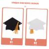 Cabilock 5pcs Graduation Cap Garland Banner Black Tassel Graduation Decorations for Party Festive Party Supplies to Celebration Atmosphere view 3