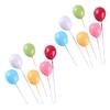 VICASKY 12 Pcs Adorable Balloon Shape Cake Picks Mini Birthday Cake Topper Foam Balloon Baking Toppers view 1