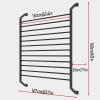 12 Roll Wall Mount Vinyl Roll Storage Organizer, Large Sign/Car Color Change Wrap/Car Window Film/Wallpaper/Fabric Roll Holder, Commercial Metal Display Rack, Height 63 Inches(Black) view 2