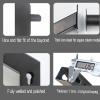 12 Roll Wall Mount Vinyl Roll Storage Organizer, Large Sign/Car Color Change Wrap/Car Window Film/Wallpaper/Fabric Roll Holder, Commercial Metal Display Rack, Height 63 Inches(Black) view 3