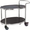 KEPIUAAF Bar Cart, Home Bar Hotel Serving Cart Wine Cart - Serving Cart Trolley 90 X 51 X 91 Cm,Kitchen 2 Levels Shelves, Rolling Utility Cart with 4 Wheels, Duty Storage Organiser(Silver) view 1