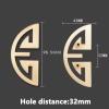 SOSODBBM Cabinet Door Handle Zinc Alloy Drawer Handles Furniture Cabinet Handles Hardware Pulls 2Pcs(Model B-32mm x1) view 2